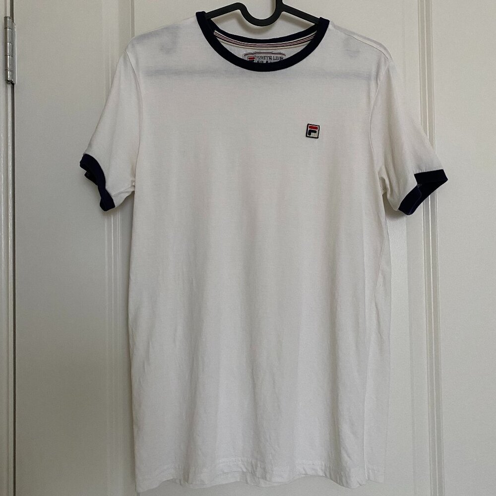 Fila Unisex Ringer T-Shirt (XS)